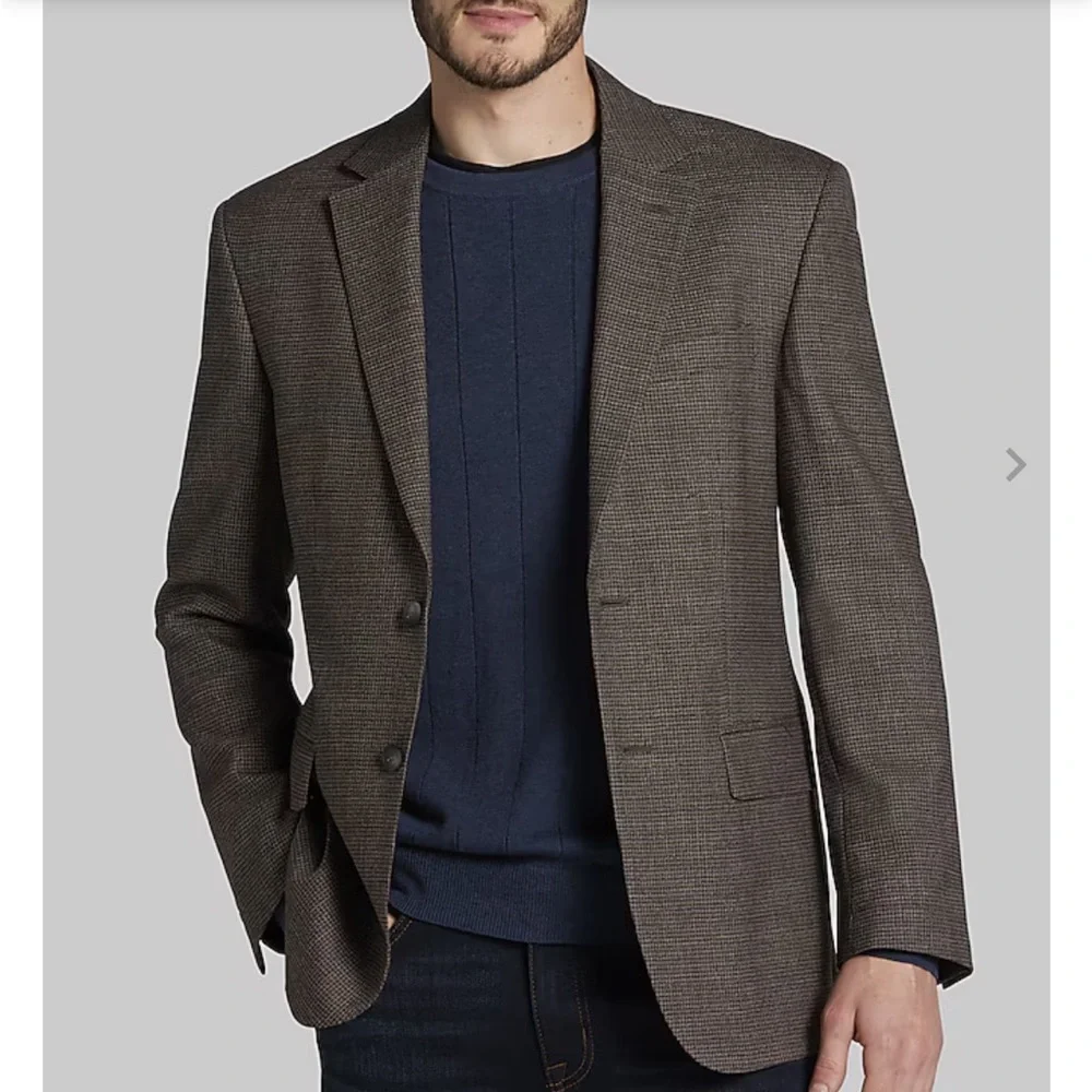 🚨Jos A. Bank Charcoal Wool Tailored Fit Sports Coat Travelers  NWT 36R